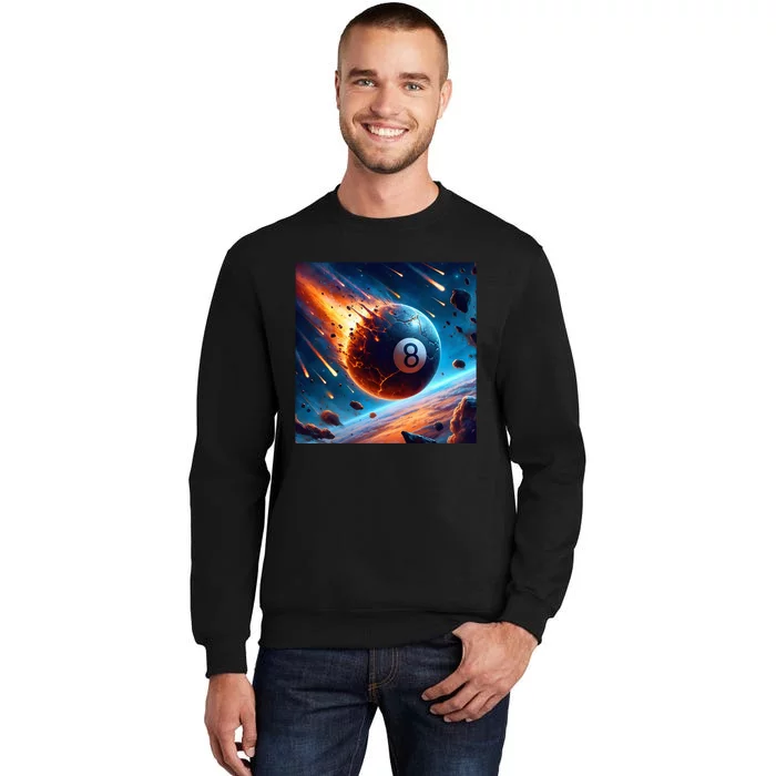 Apophis 99942 Impact 2029 Awakening 8 Ball Billiard Apophis Tall Sweatshirt