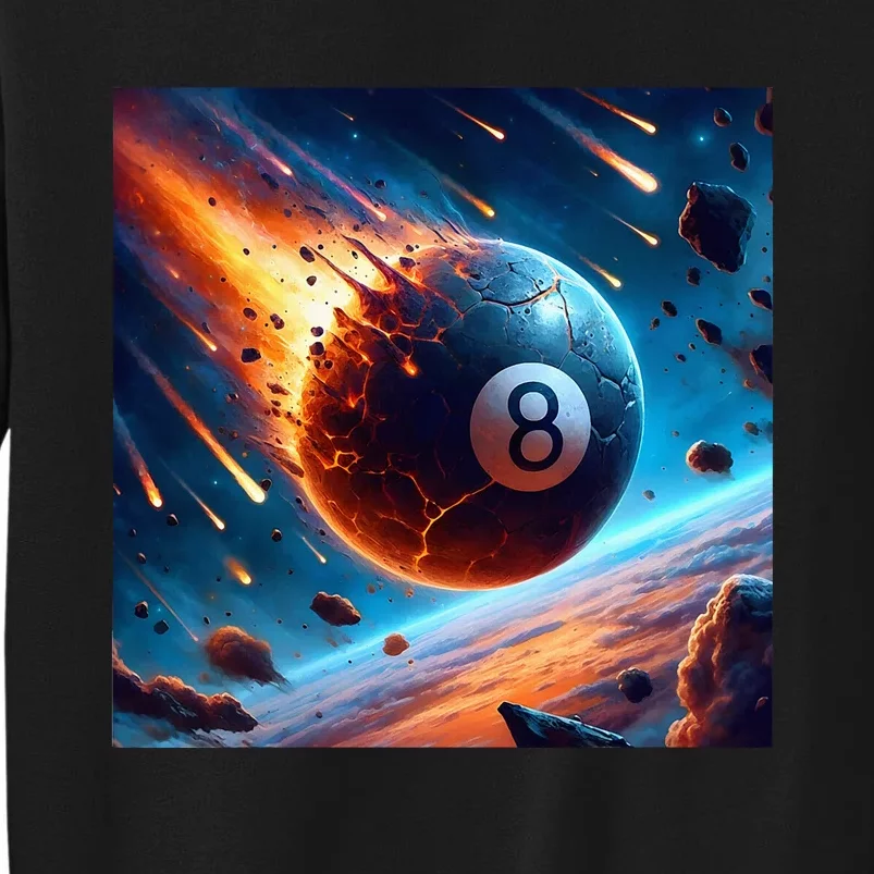 Apophis 99942 Impact 2029 Awakening 8 Ball Billiard Apophis Tall Sweatshirt