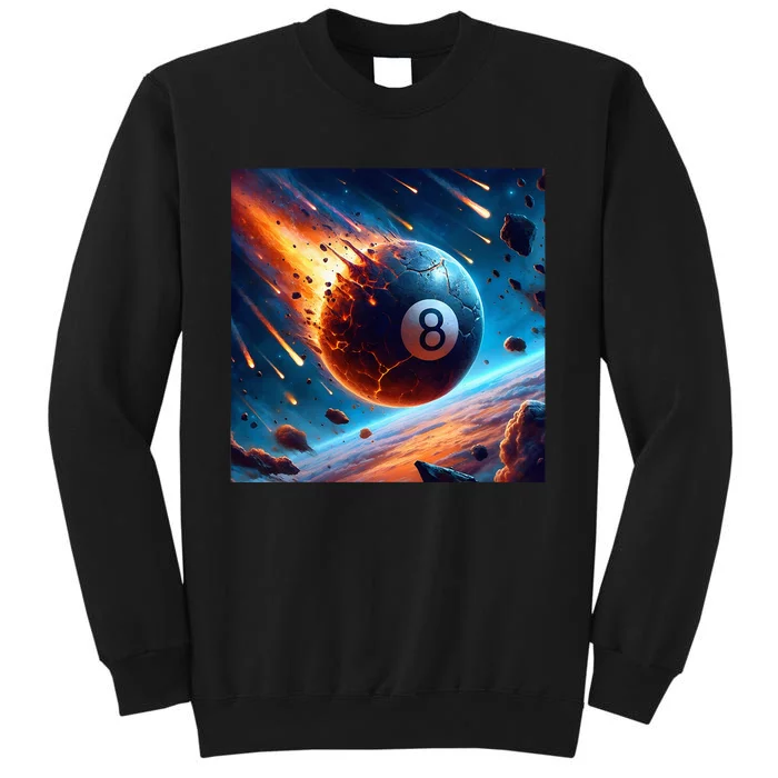 Apophis 99942 Impact 2029 Awakening 8 Ball Billiard Apophis Tall Sweatshirt