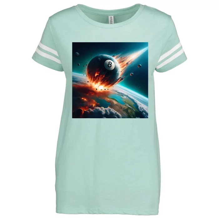 Apophis 99942 Impact 2029 Awakening 8 Ball Billiard Enza Ladies Jersey Football T-Shirt