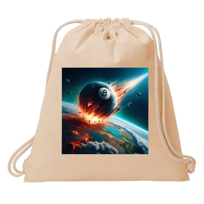 Apophis 99942 Impact 2029 Awakening 8 Ball Billiard Drawstring Bag