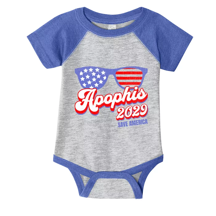 Asteroid 99942 Save America 4th Of July Apophis 2029 Gift Infant Baby Jersey Bodysuit