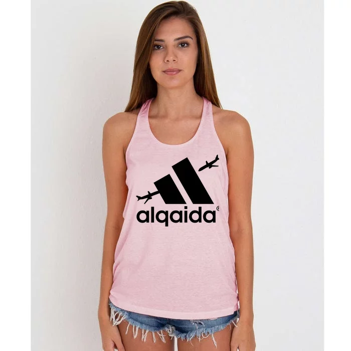 Alqaida 911 September 11th Women's Knotted Racerback Tank