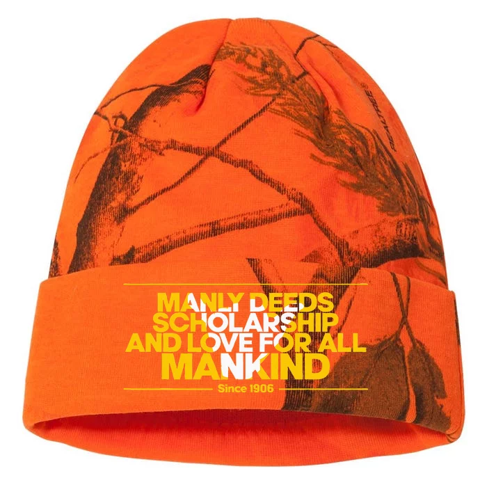 Alpha African 1906 Manly Deeds Scholarship Love Mankind Kati - 12in Camo Beanie