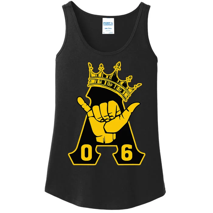 Alpha African 1906 Fraternity Hand Sign Crown Ladies Essential Tank