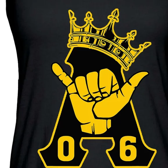 Alpha African 1906 Fraternity Hand Sign Crown Ladies Essential Flowy Tank