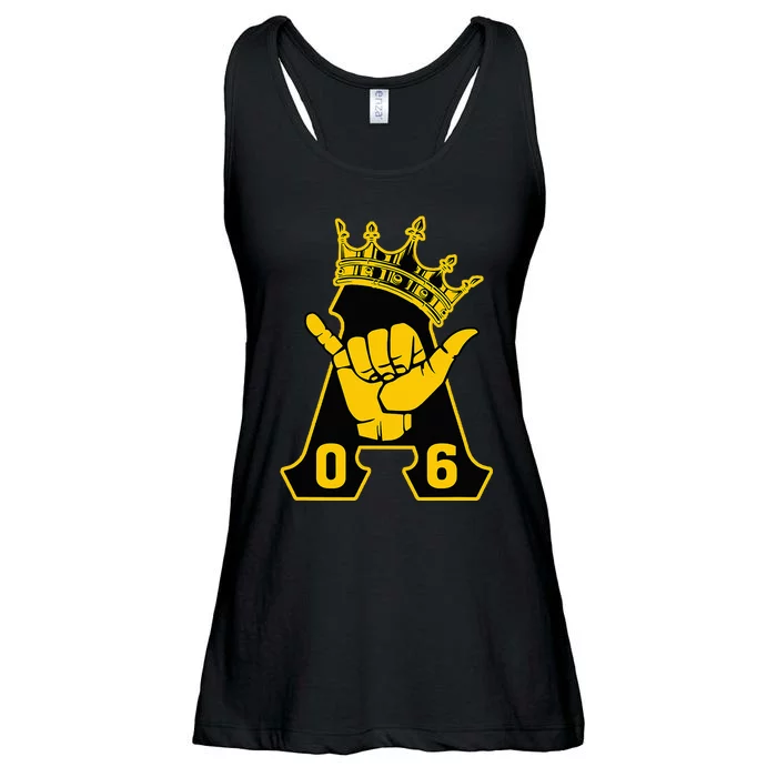 Alpha African 1906 Fraternity Hand Sign Crown Ladies Essential Flowy Tank