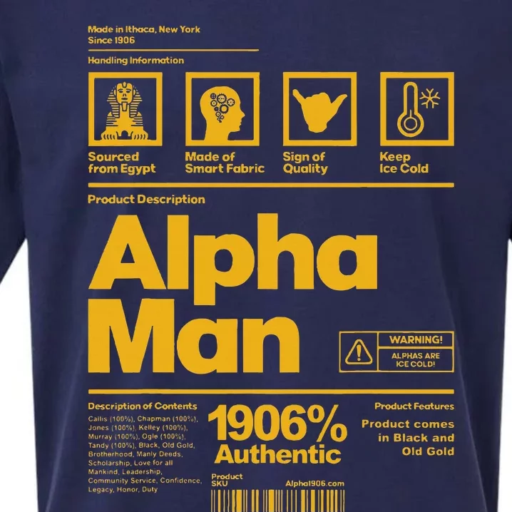 Alpha African 1906 Fraternity Information Description Sueded Cloud Jersey T-Shirt