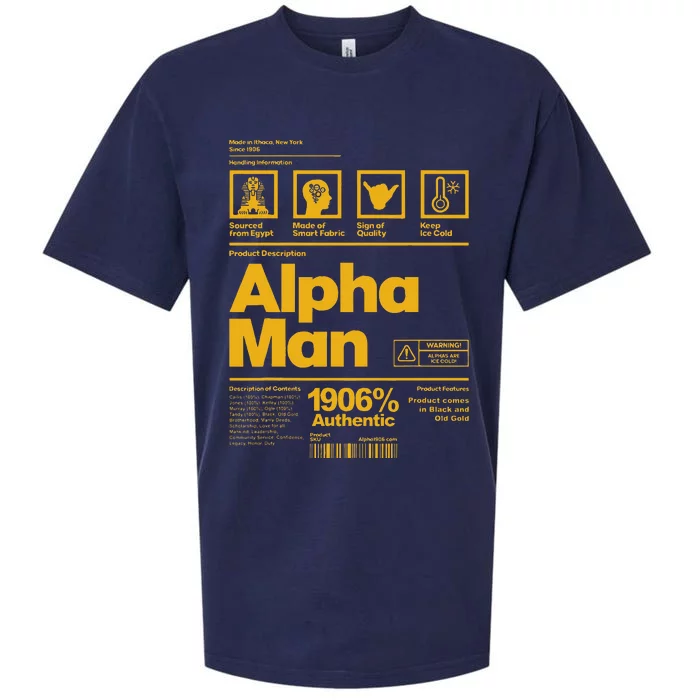 Alpha African 1906 Fraternity Information Description Sueded Cloud Jersey T-Shirt