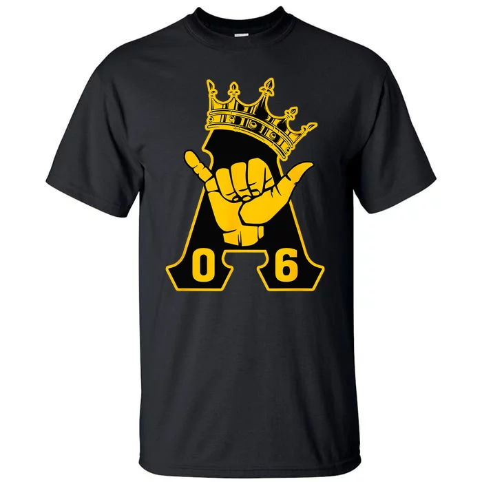 Alpha African 1906 Fraternity Hand Sign Crown Tall T-Shirt