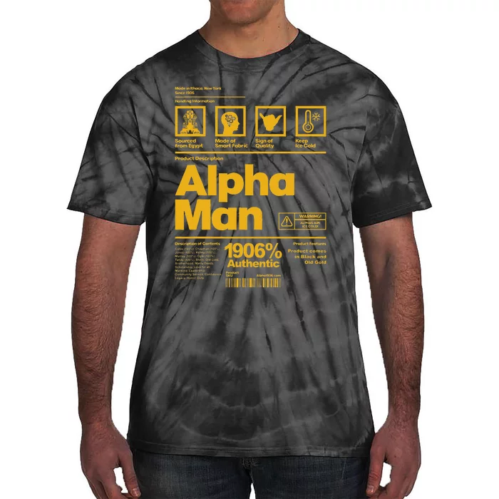 Alpha African 1906 Fraternity Information Description Tie-Dye T-Shirt