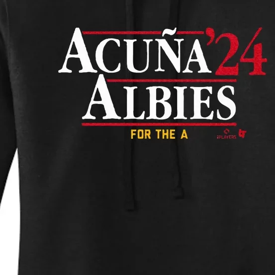 AcuñA Albies 24 Atlanta Baseball Women's Pullover Hoodie