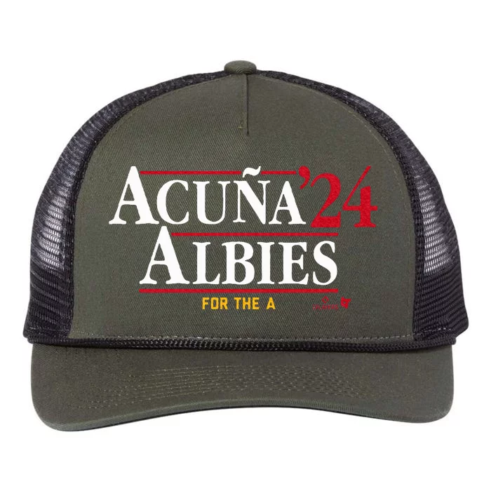 AcuñA Albies 24 Atlanta Baseball Retro Rope Trucker Hat Cap