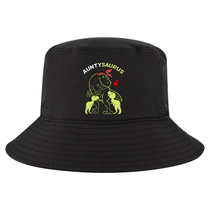 Auntysaurus Aunty 2 Dinosaur Aunt & Uncles Day Cool Comfort Performance Bucket Hat