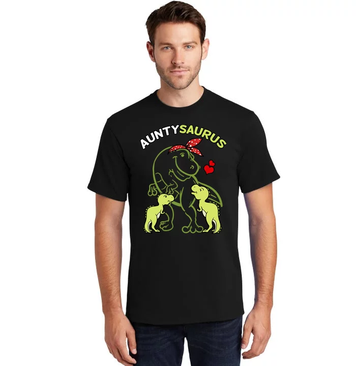 Auntysaurus Aunty 2 Dinosaur Aunt & Uncles Day Tall T-Shirt