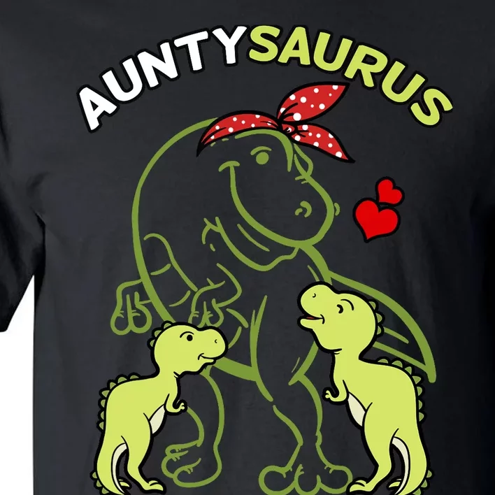 Auntysaurus Aunty 2 Dinosaur Aunt & Uncles Day Tall T-Shirt