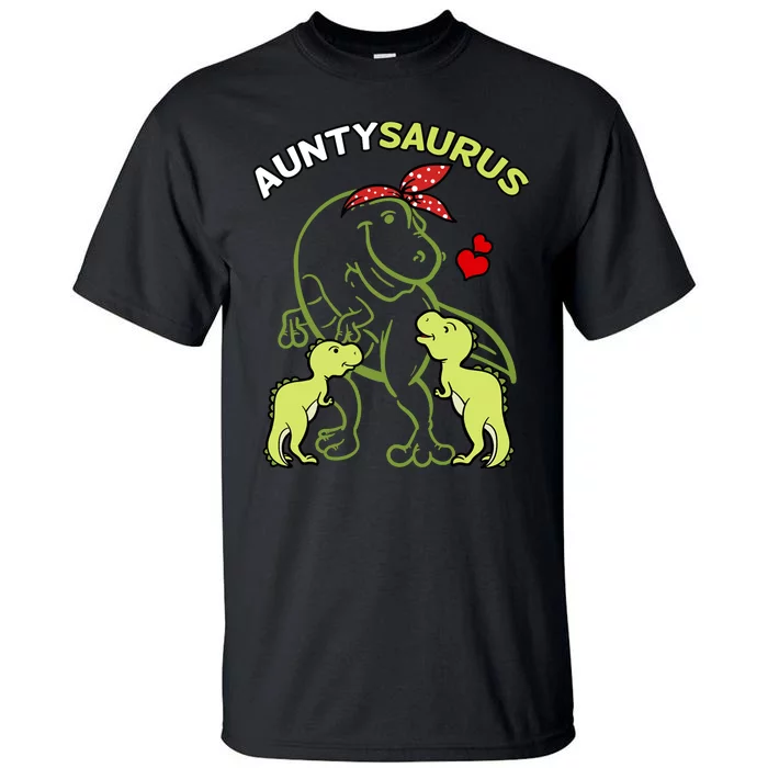 Auntysaurus Aunty 2 Dinosaur Aunt & Uncles Day Tall T-Shirt