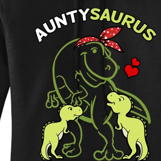 Auntysaurus Aunty 2 Dinosaur Aunt & Uncles Day Women's Pullover Hoodie