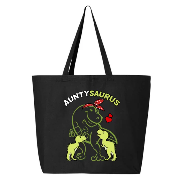 Auntysaurus Aunty 2 Dinosaur Aunt & Uncles Day 25L Jumbo Tote