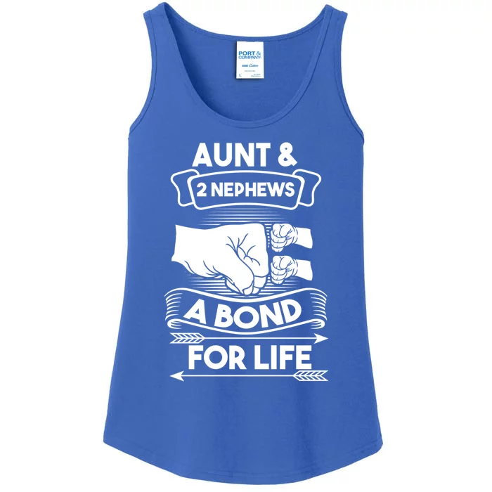 Aunt And 2 Nephews A Bond For Life Aunts Nieces Cool Gift Ladies Essential Tank