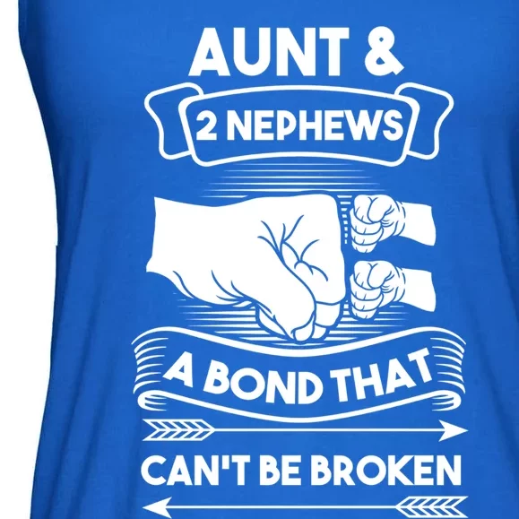 Aunt And 2 Nephews A Bond That Cant Be Broken Aunts Nieces Gift Ladies Essential Flowy Tank