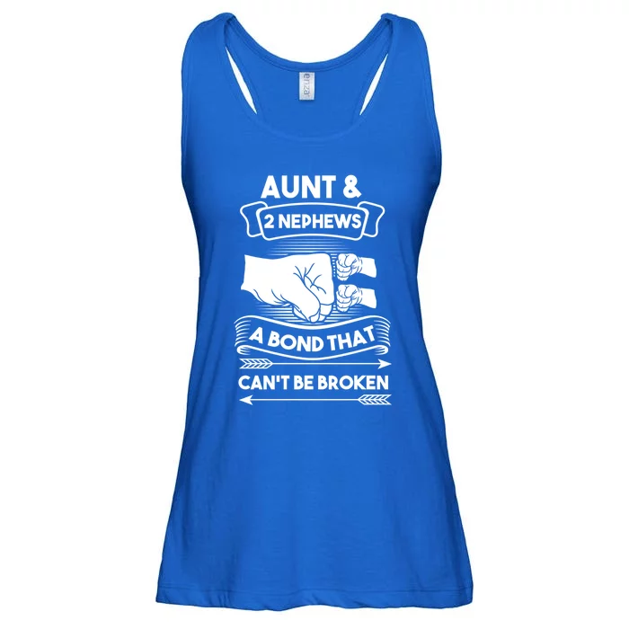 Aunt And 2 Nephews A Bond That Cant Be Broken Aunts Nieces Gift Ladies Essential Flowy Tank