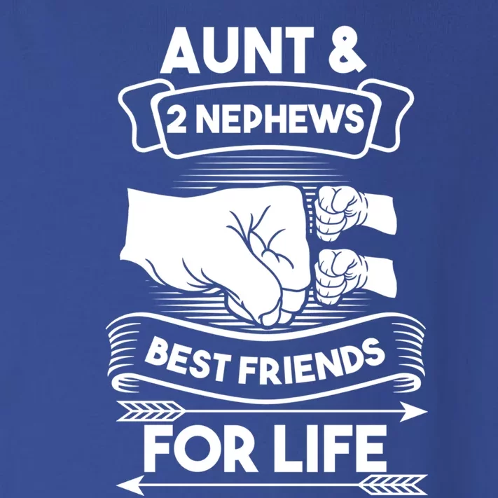 Aunt And 2 Nephews Best Friends For Life Aunts Nieces Gift Toddler Long Sleeve Shirt