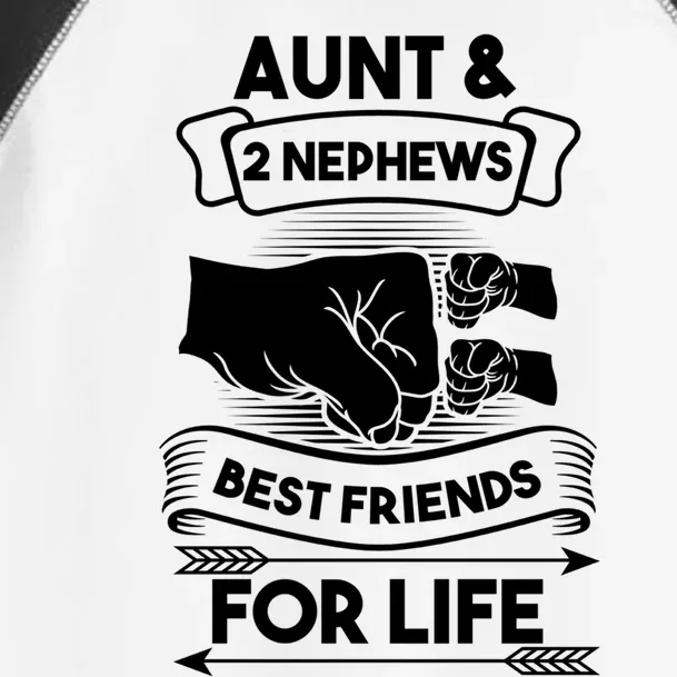 Aunt And 2 Nephews Best Friends For Life Aunts Nieces Gift Toddler Fine Jersey T-Shirt