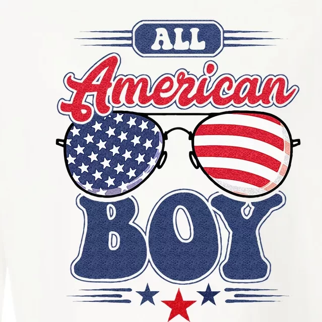 All American 4th Of July Family Matching Cropped Pullover Crew