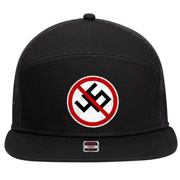 Antitrump Anti 45 Anti Nazi 7 Panel Mesh Trucker Snapback Hat