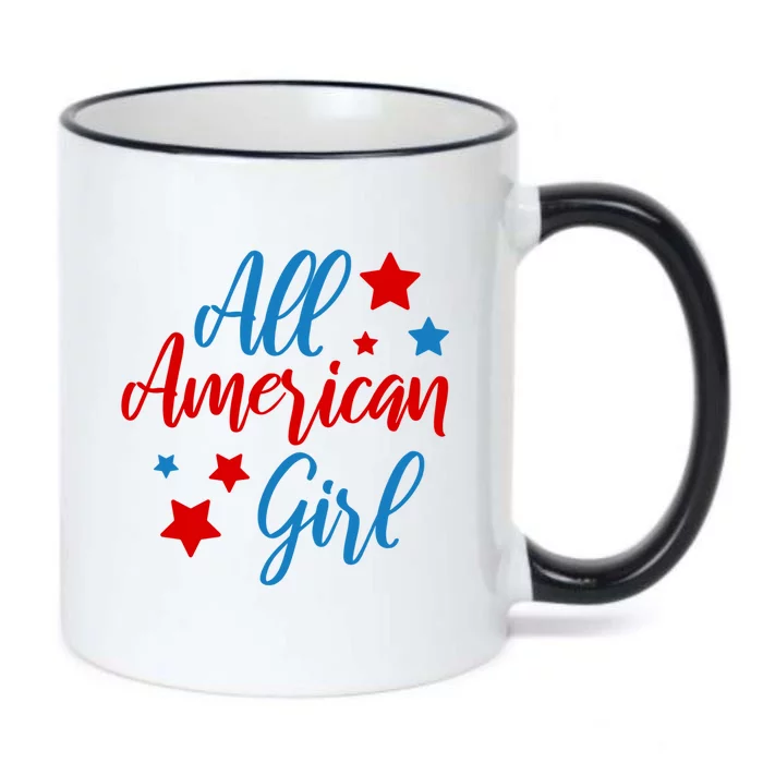 All American 4th Of July Usa Patriotic Cute Gift Black Color Changing Mug