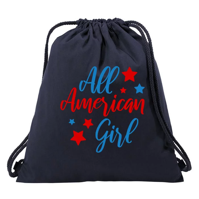 All American 4th Of July Usa Patriotic Cute Gift Drawstring Bag