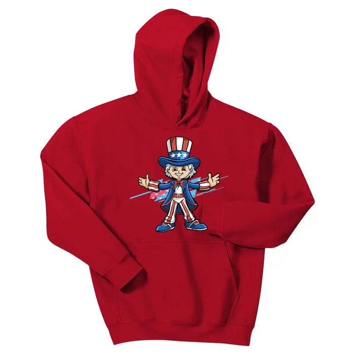 All American 4th Of July Independence Day Kids Hoodie