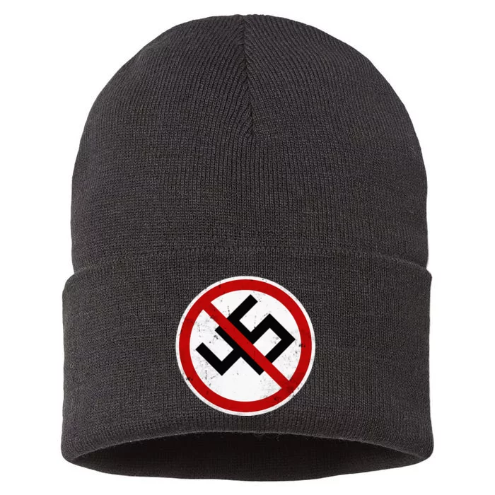 Antitrump Anti 45 Anti Nazi Sustainable Knit Beanie