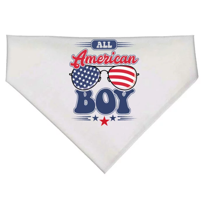 All American 4th Of July Family Matching USA-Made Doggie Bandana