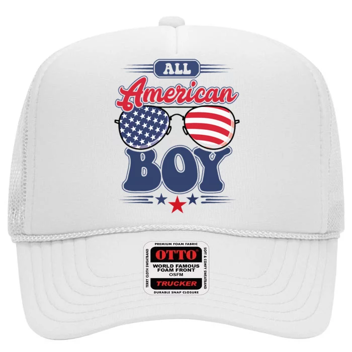 All American 4th Of July Family Matching High Crown Mesh Trucker Hat