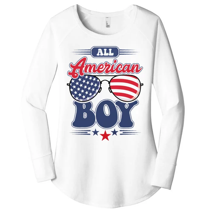 All American 4th Of July Family Matching Women's Perfect Tri Tunic Long Sleeve Shirt