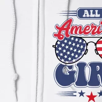 All American 4th Of July Family Matching Full Zip Hoodie