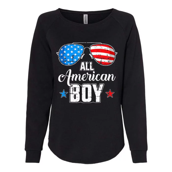 All American 4th Of July USA Sunglasses Family Matching Womens California Wash Sweatshirt