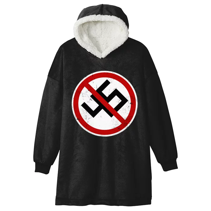 Antitrump Anti 45 Anti Nazi Hooded Wearable Blanket