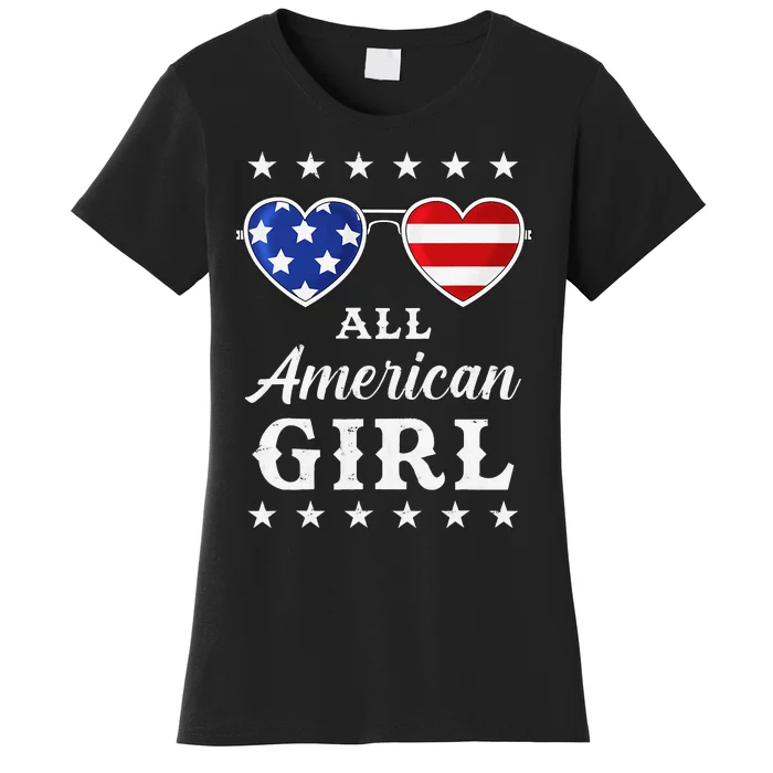 All American 4th Of July Sunglasses Women's T-Shirt