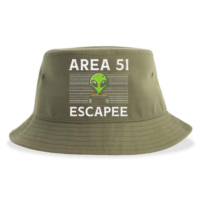 Alien Area 51 Escapee Sustainable Bucket Hat