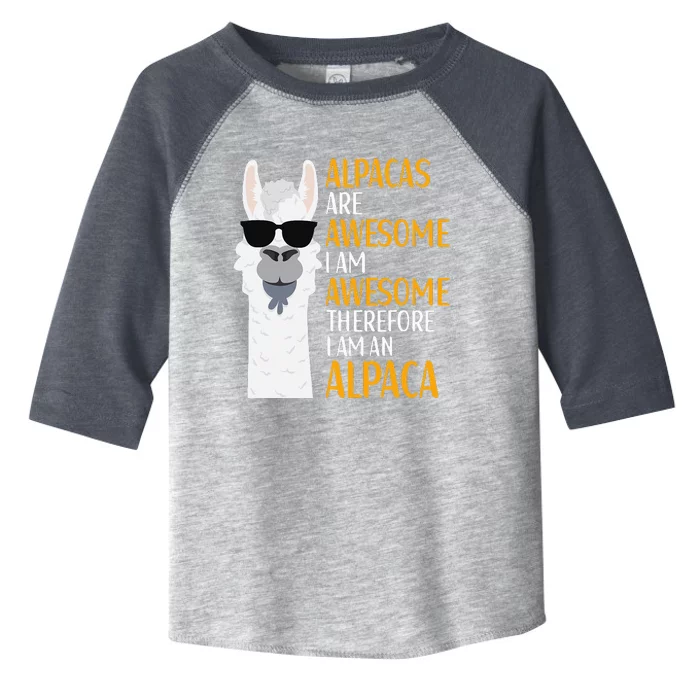 Alpacas Are Awesome LLama Alpaca Apparel Toddler Fine Jersey T-Shirt