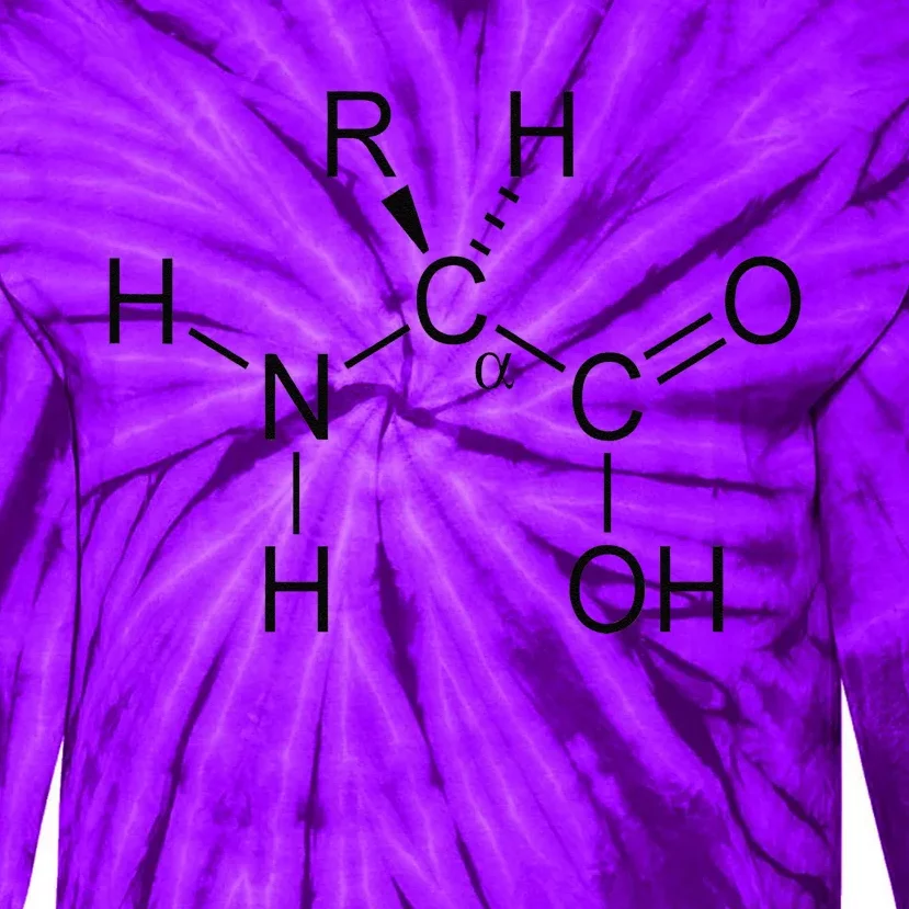 Alpha Amino Acid Biochemistry Muscle Protein Genetic Tie-Dye Long Sleeve Shirt