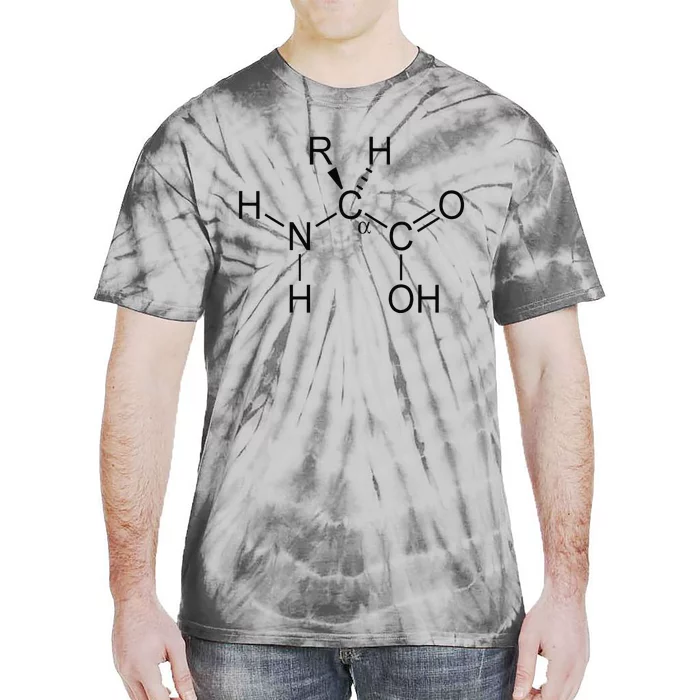 Alpha Amino Acid Biochemistry Muscle Protein Genetic Tie-Dye T-Shirt