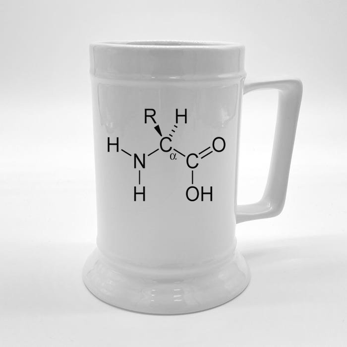 Alpha Amino Acid Biochemistry Muscle Protein Genetic Front & Back Beer Stein