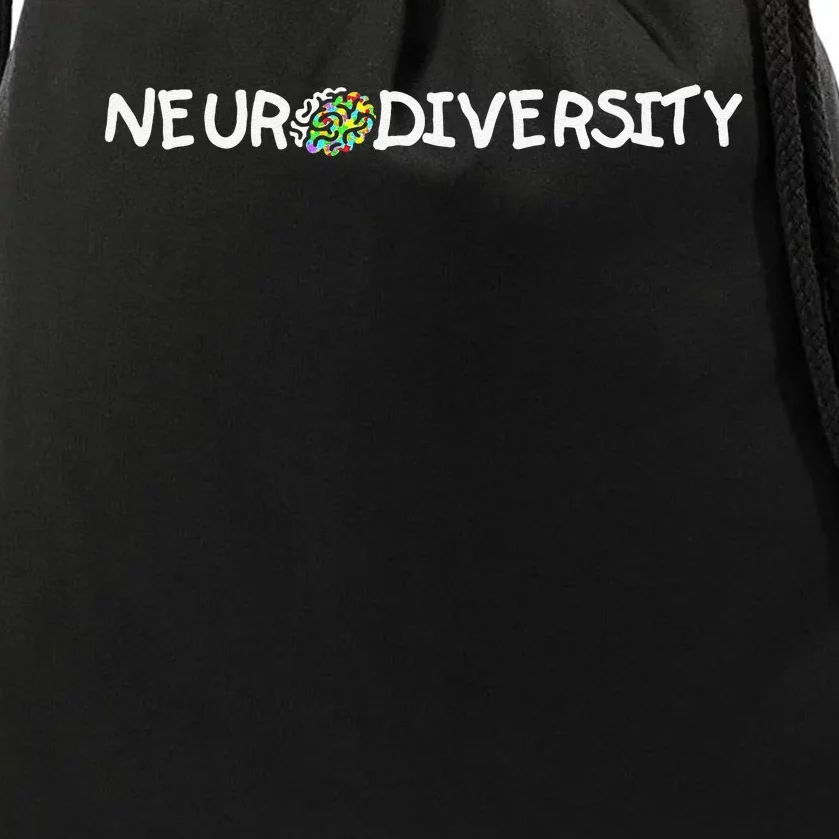 Autism And ADHD Awareness Embrace Neurodiversity Drawstring Bag