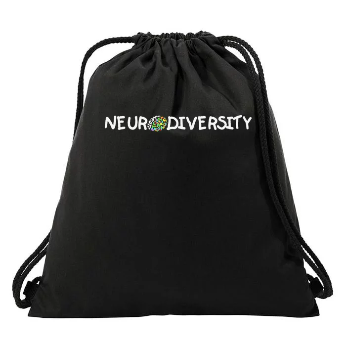 Autism And ADHD Awareness Embrace Neurodiversity Drawstring Bag