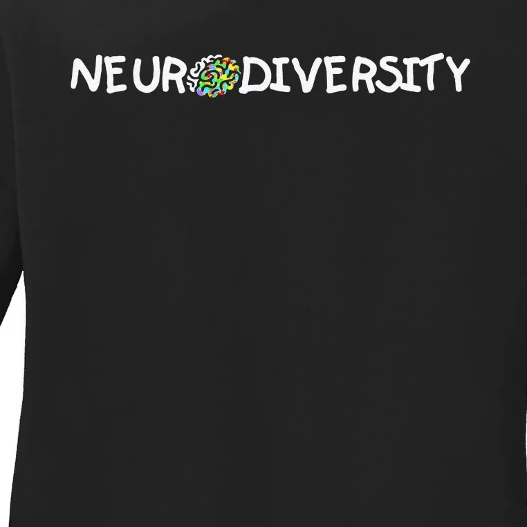 Autism And ADHD Awareness Embrace Neurodiversity Ladies Long Sleeve Shirt