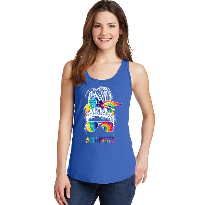 Autistic Autism Awareness Mom Life Tie Dye Mama Gift Ladies Essential Tank